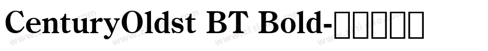 CenturyOldst BT Bold字体转换